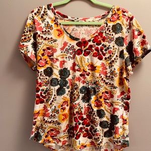 Ann Taylor Loft floral vintage t size large